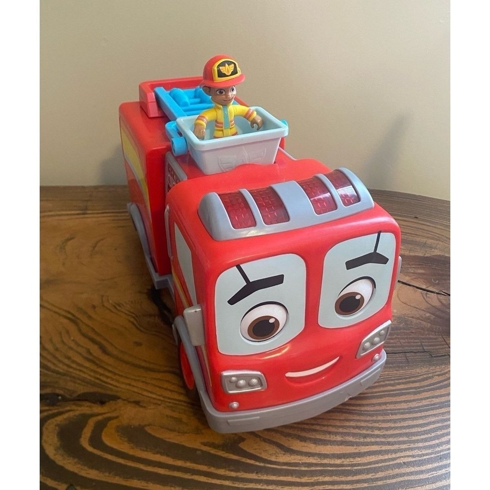 Disney Firebuds Bo & Flash Action Figure & Truck Sounds & Lights Works